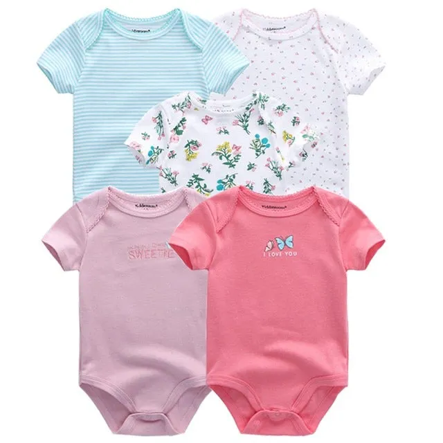 2020 Baby Rompers 5-pack infantil Jumpsuit Boy&girls clothes Summer High quality Striped newborn ropa bebe Clothing Costume