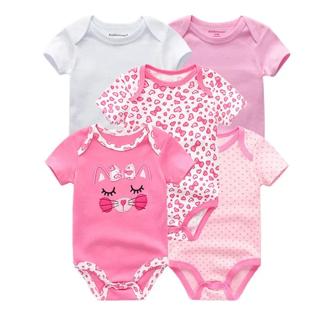 2020 Baby Rompers 5-pack infantil Jumpsuit Boy&girls clothes Summer High quality Striped newborn ropa bebe Clothing Costume