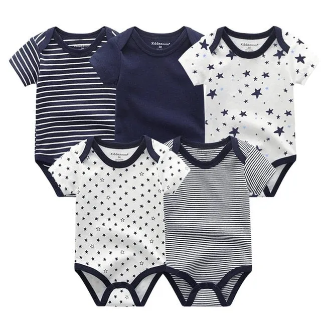 2020 Baby Rompers 5-pack infantil Jumpsuit Boy&girls clothes Summer High quality Striped newborn ropa bebe Clothing Costume