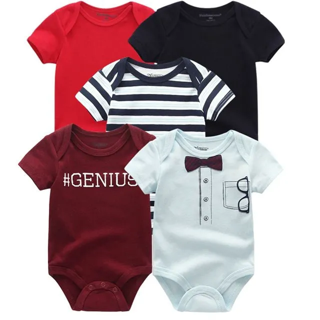 2020 Baby Rompers 5-pack infantil Jumpsuit Boy&girls clothes Summer High quality Striped newborn ropa bebe Clothing Costume