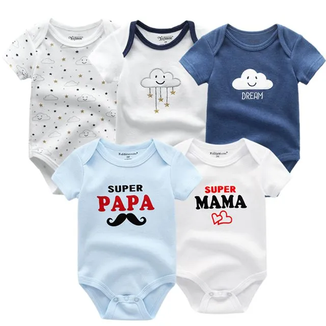 2020 Baby Rompers 5-pack infantil Jumpsuit Boy&girls clothes Summer High quality Striped newborn ropa bebe Clothing Costume