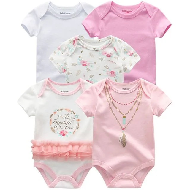 2020 Baby Rompers 5-pack infantil Jumpsuit Boy&girls clothes Summer High quality Striped newborn ropa bebe Clothing Costume