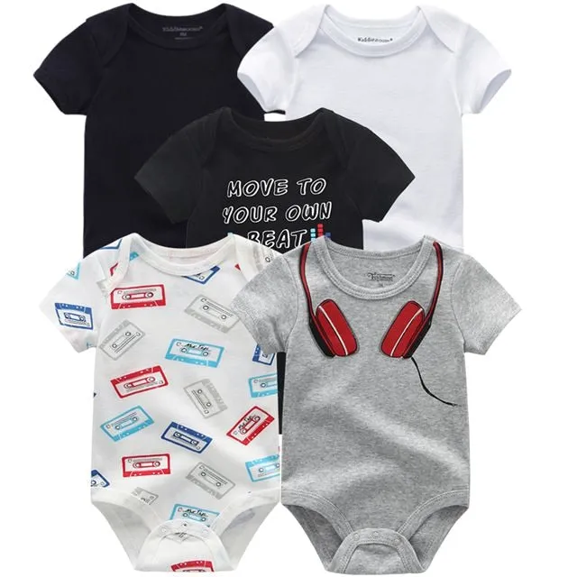 2020 Baby Rompers 5-pack infantil Jumpsuit Boy&girls clothes Summer High quality Striped newborn ropa bebe Clothing Costume