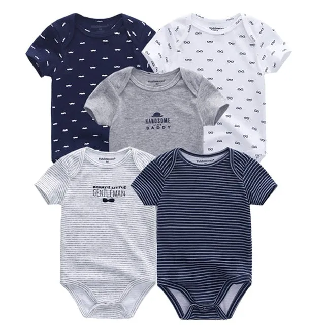 2020 Baby Rompers 5-pack infantil Jumpsuit Boy&girls clothes Summer High quality Striped newborn ropa bebe Clothing Costume