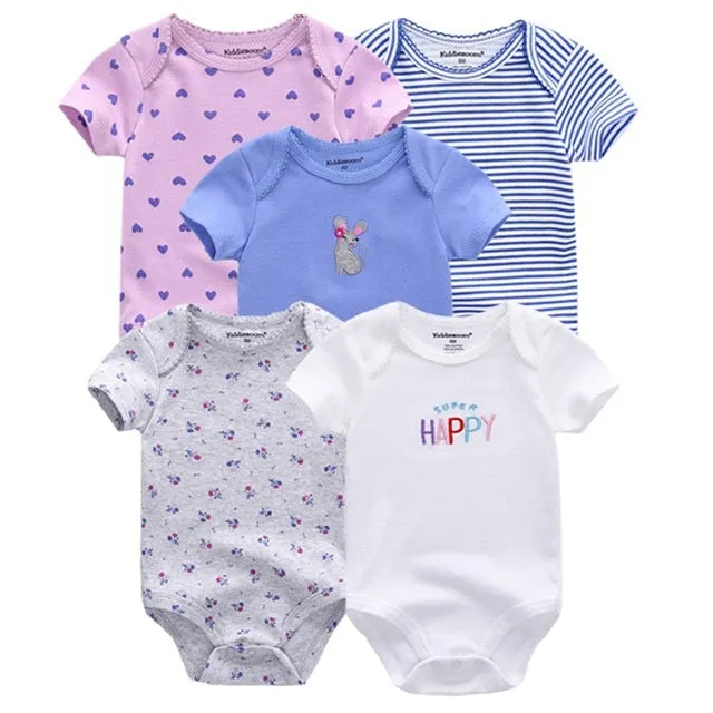 2020 Baby Rompers 5-pack infantil Jumpsuit Boy&girls clothes Summer High quality Striped newborn ropa bebe Clothing Costume