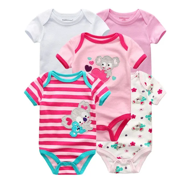 2020 Baby Rompers 5-pack infantil Jumpsuit Boy&girls clothes Summer High quality Striped newborn ropa bebe Clothing Costume