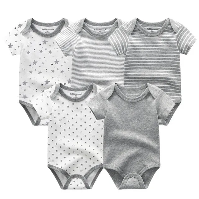 2020 Baby Rompers 5-pack infantil Jumpsuit Boy&girls clothes Summer High quality Striped newborn ropa bebe Clothing Costume