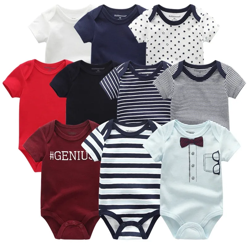 2020 Baby Rompers 5-pack infantil Jumpsuit Boy&girls clothes Summer High quality Striped newborn ropa bebe Clothing Costume