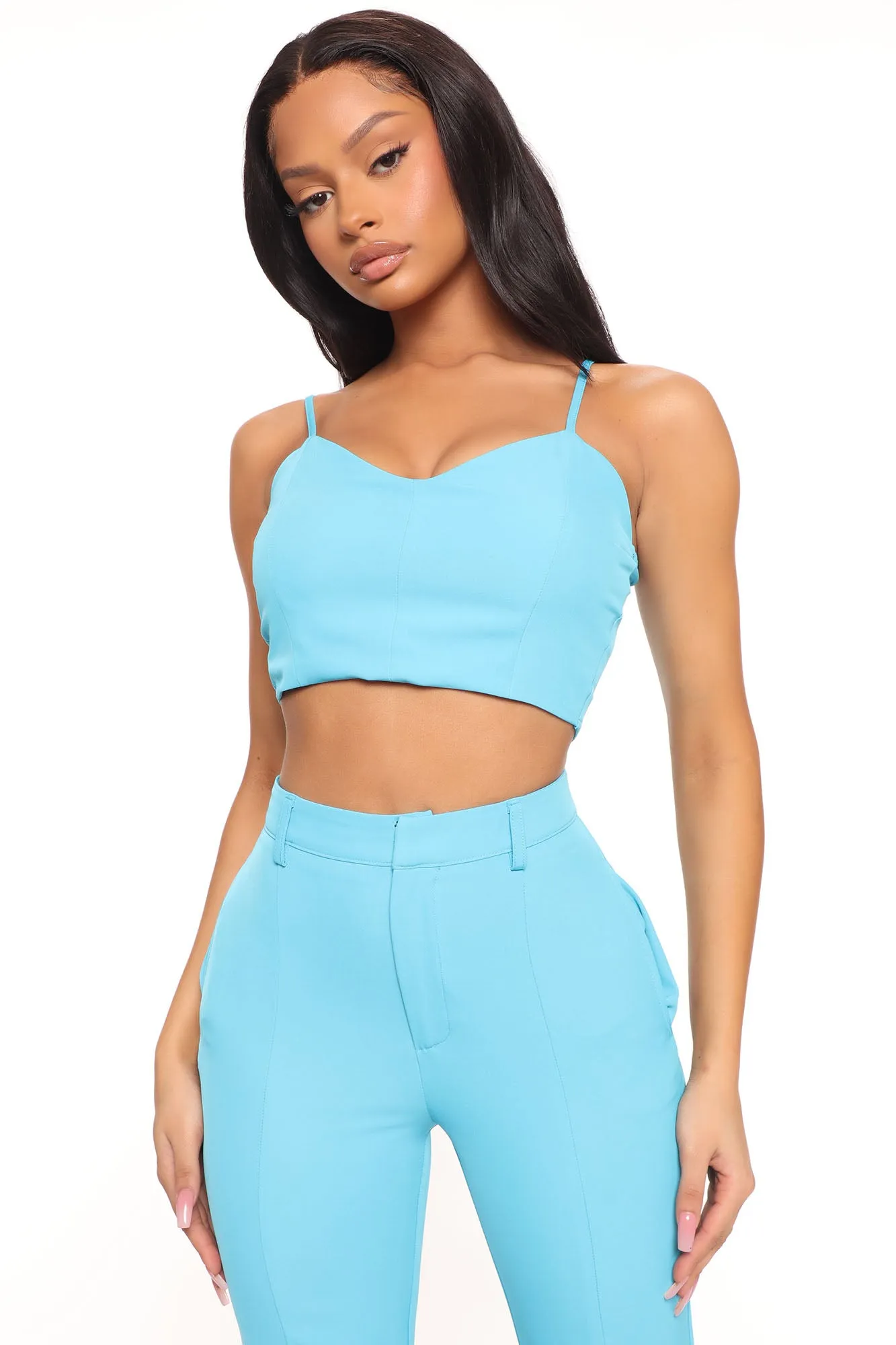 Adele 3 Piece Blazer Pant Set 34 - Blue