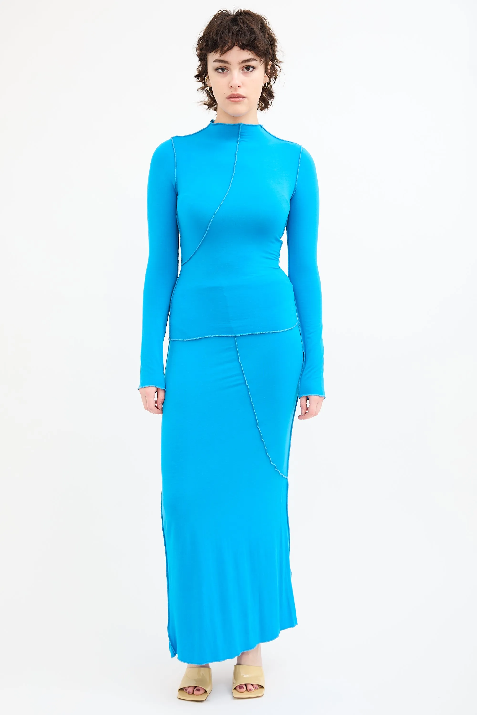 Asymmetrical Paneled Co-Ord Set