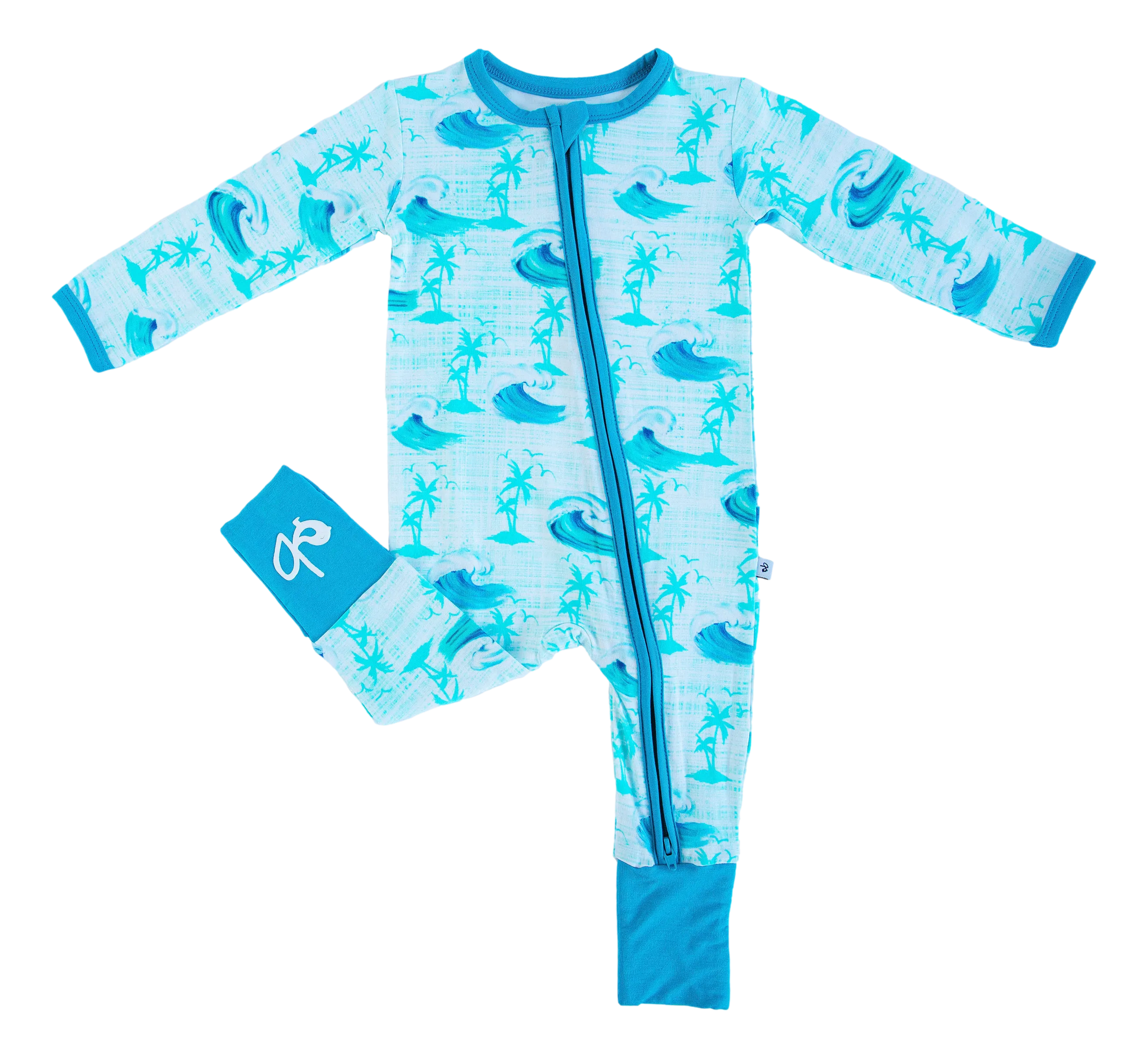 Birdie Bean Chase Waves Zip Convertible Romper