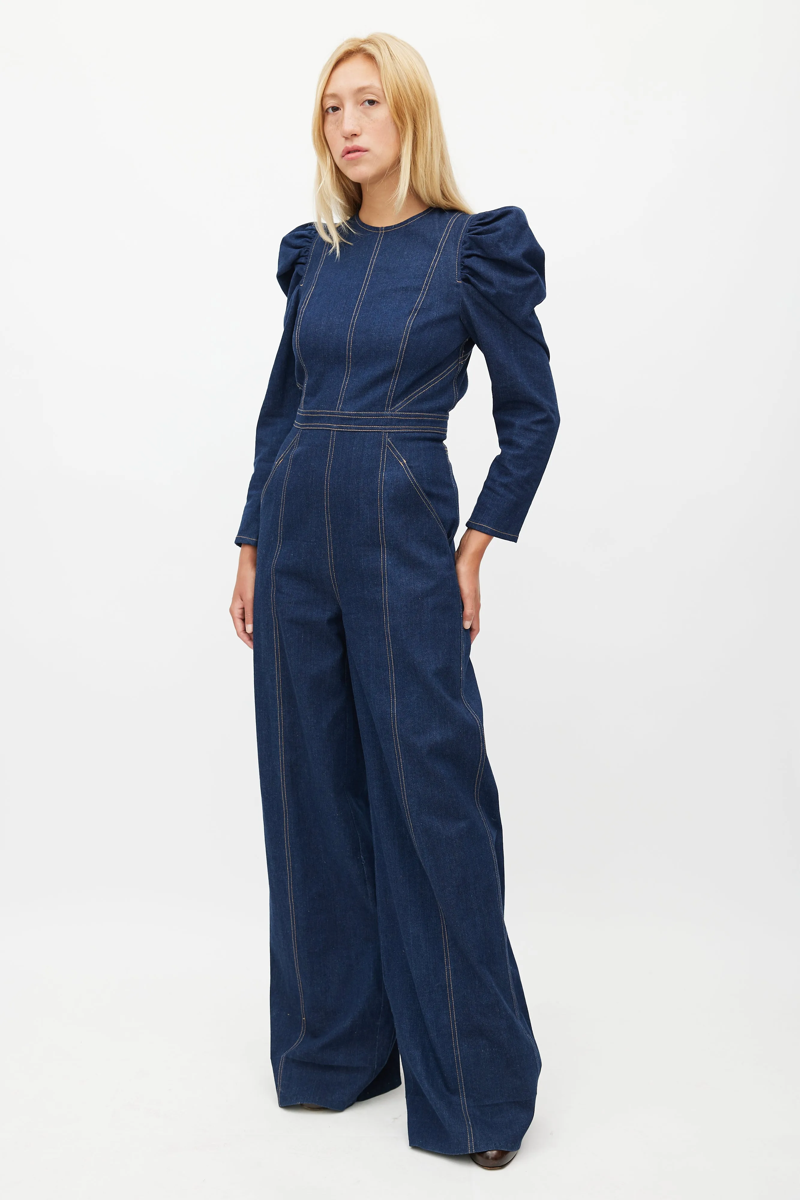 Blue Denim Jumpsuit