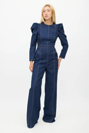 Blue Denim Jumpsuit