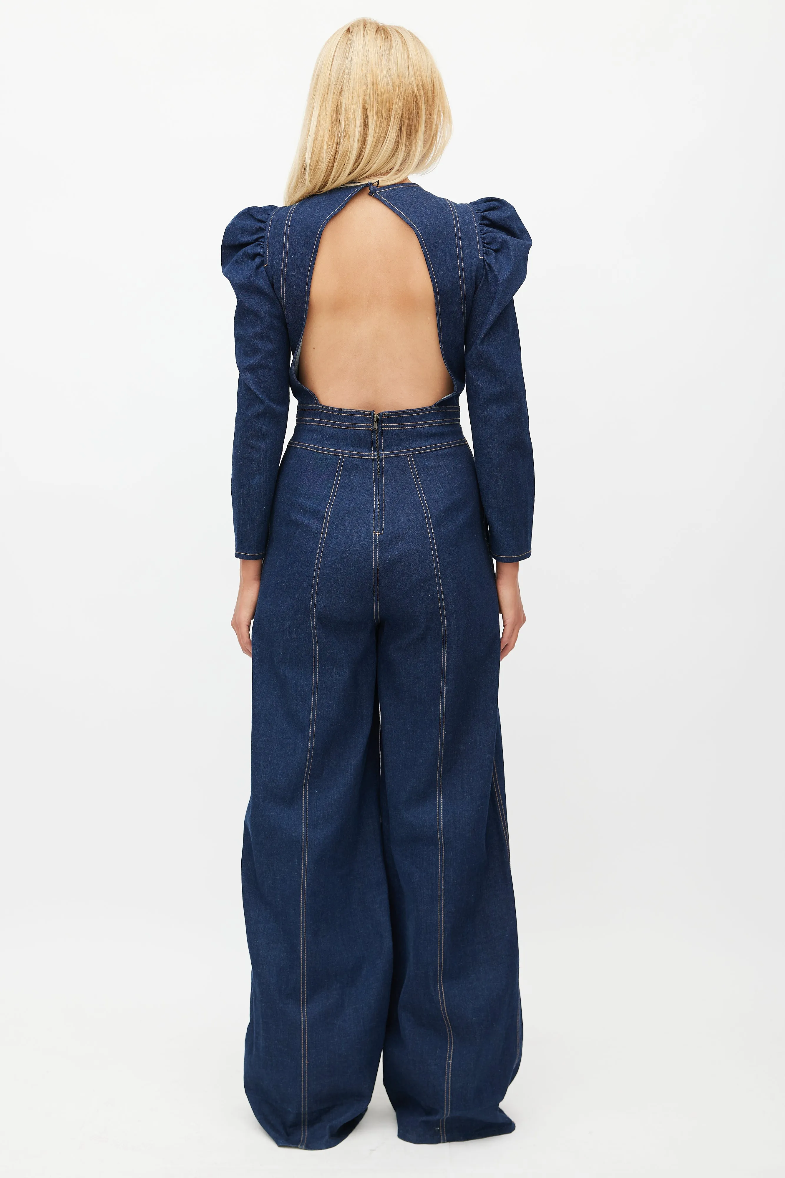 Blue Denim Jumpsuit