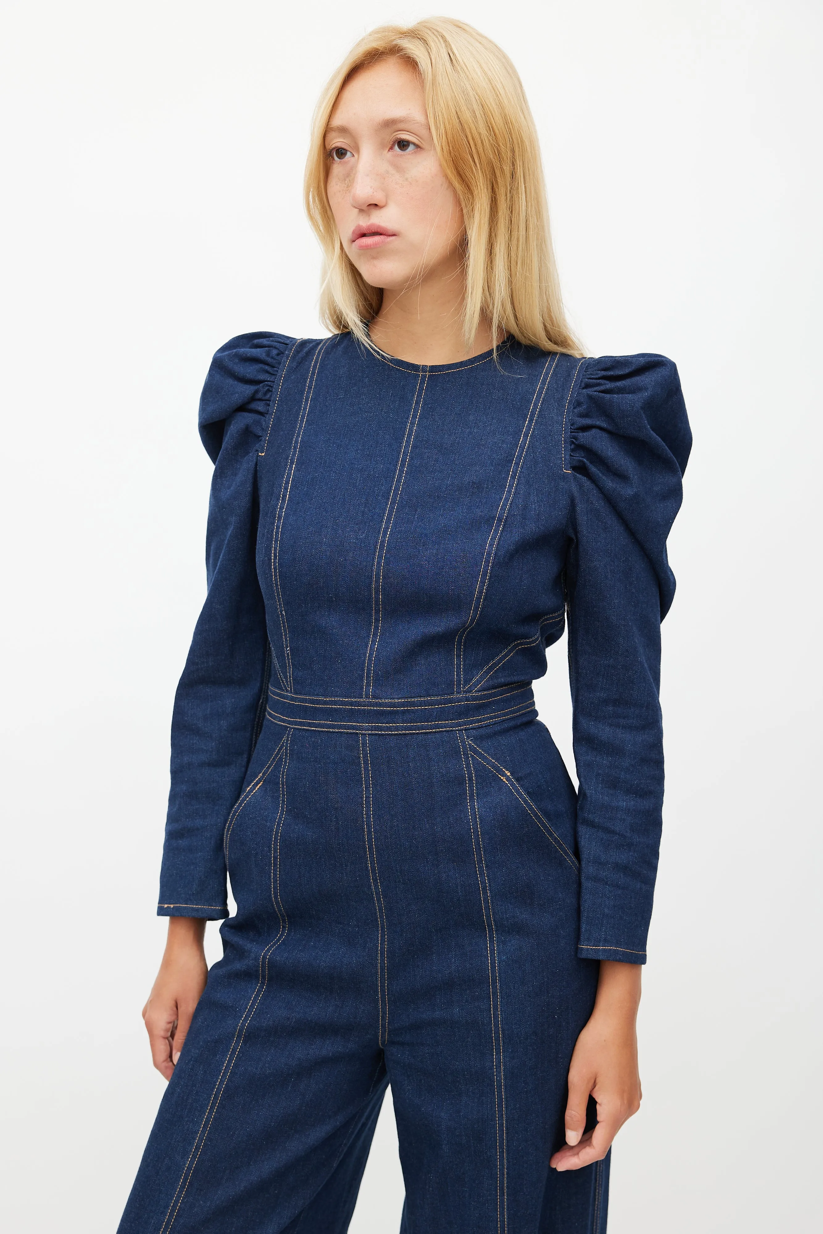 Blue Denim Jumpsuit