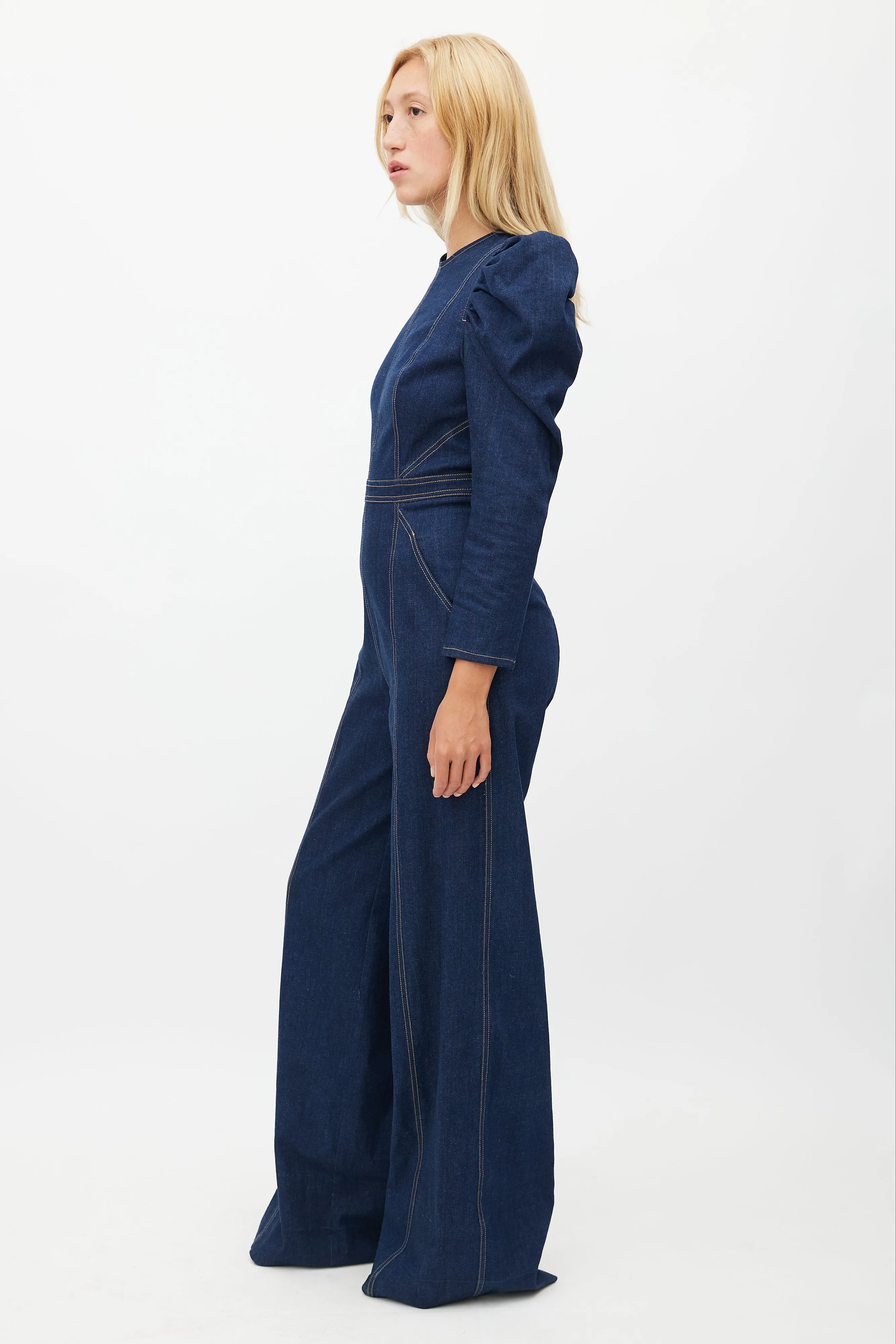 Blue Denim Jumpsuit
