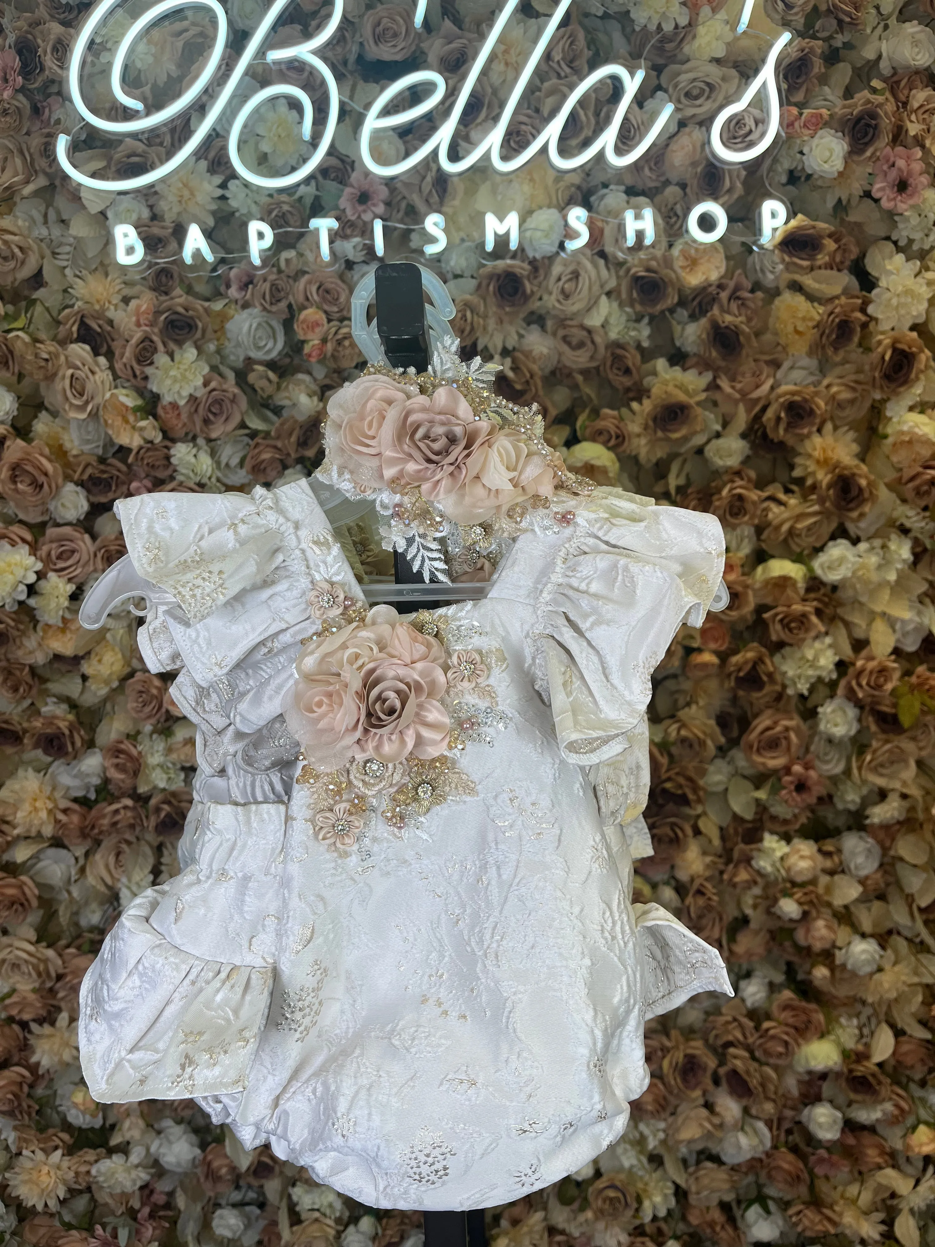 Charlotte Beige/ Gold Romper
