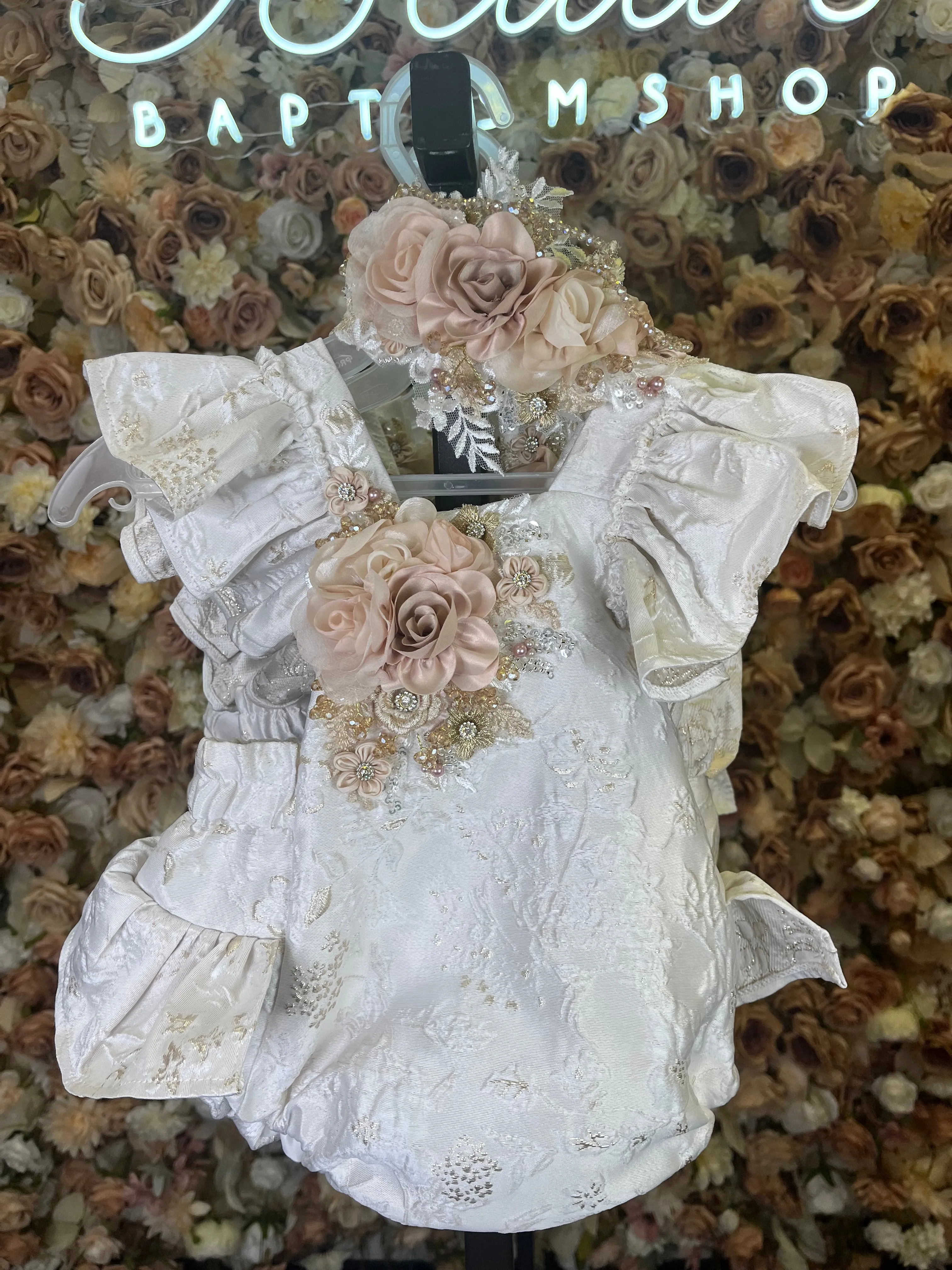 Charlotte Beige/ Gold Romper