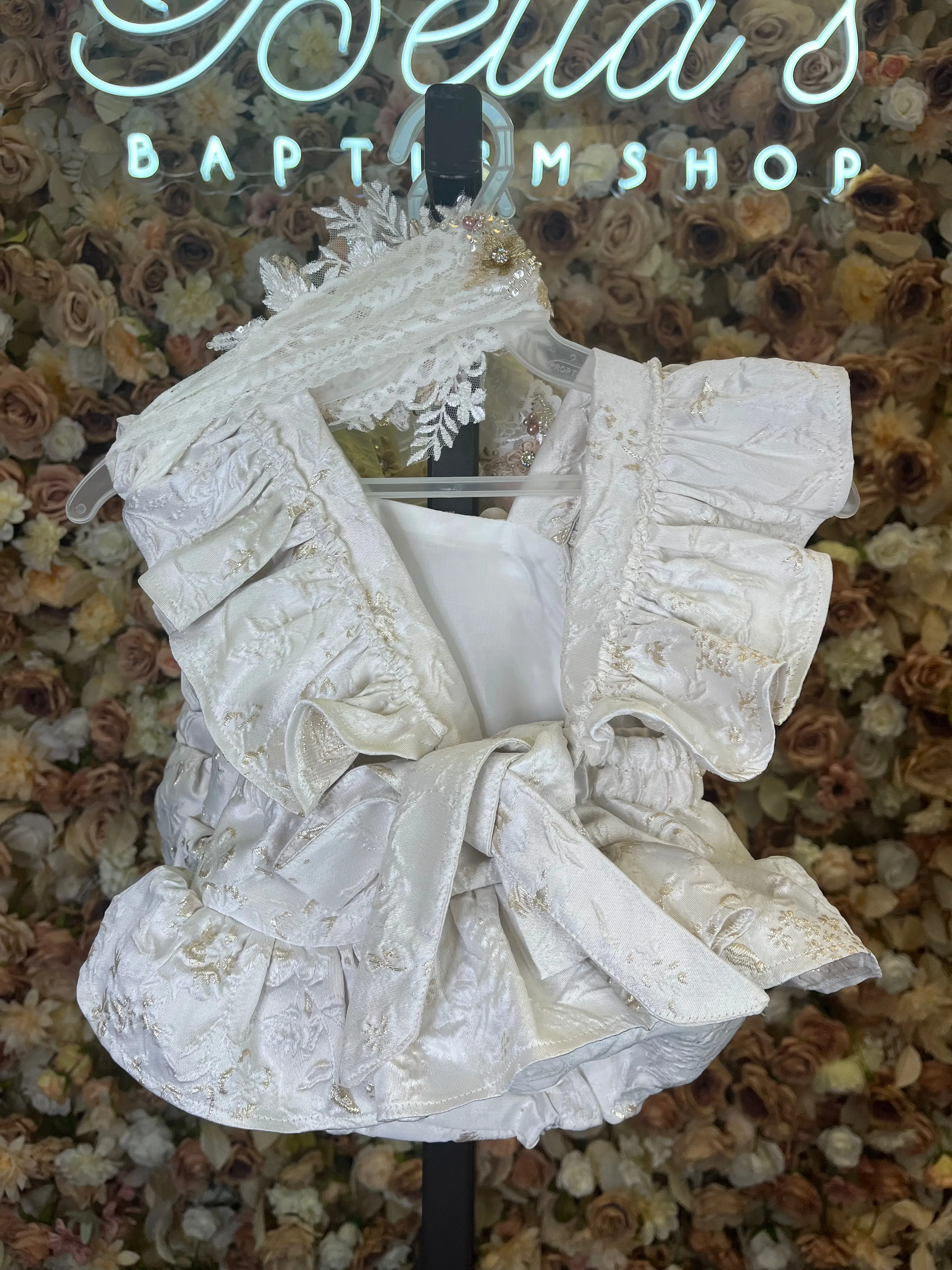 Charlotte Beige/ Gold Romper