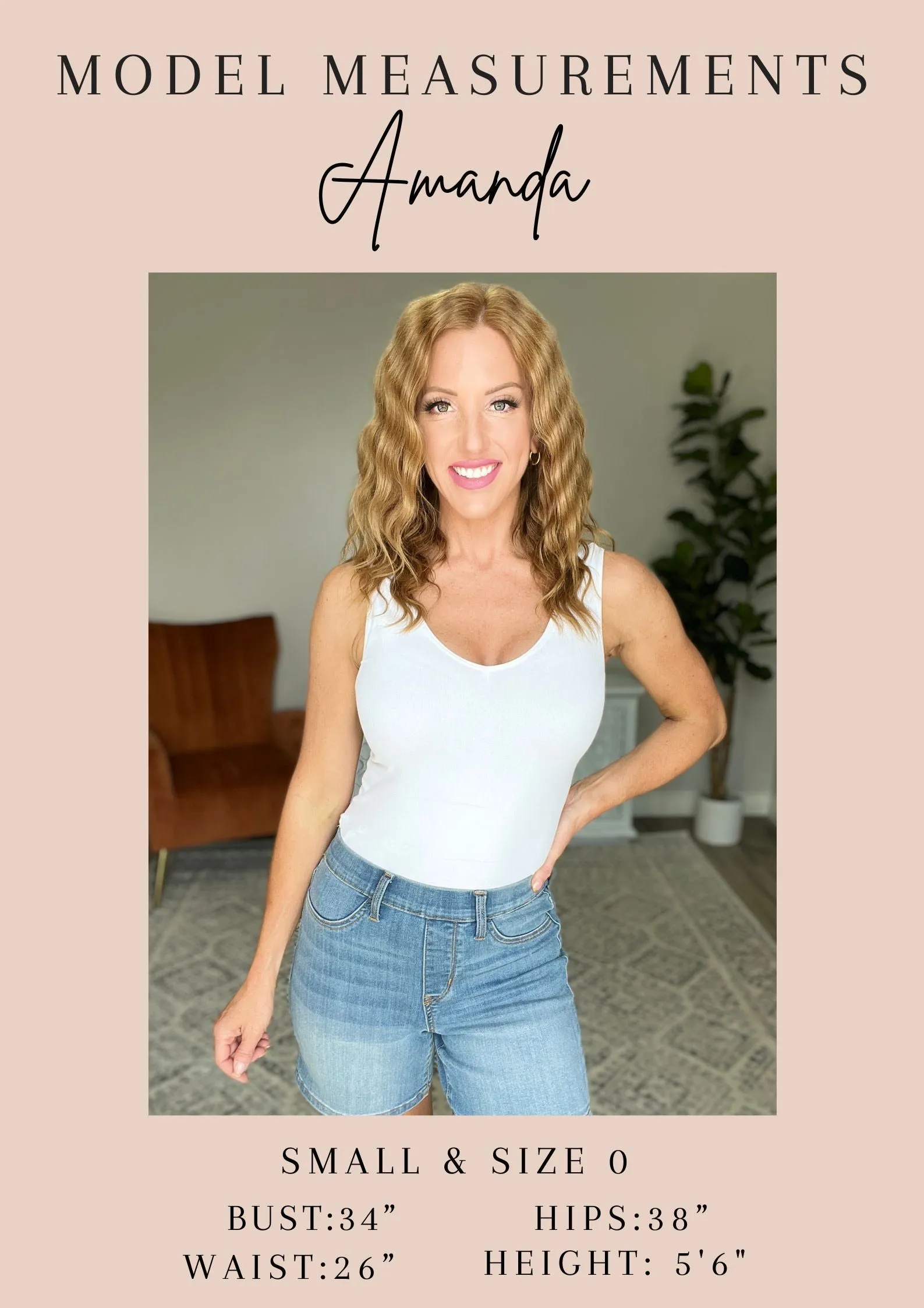 Corset Tank Top in Light Denim
