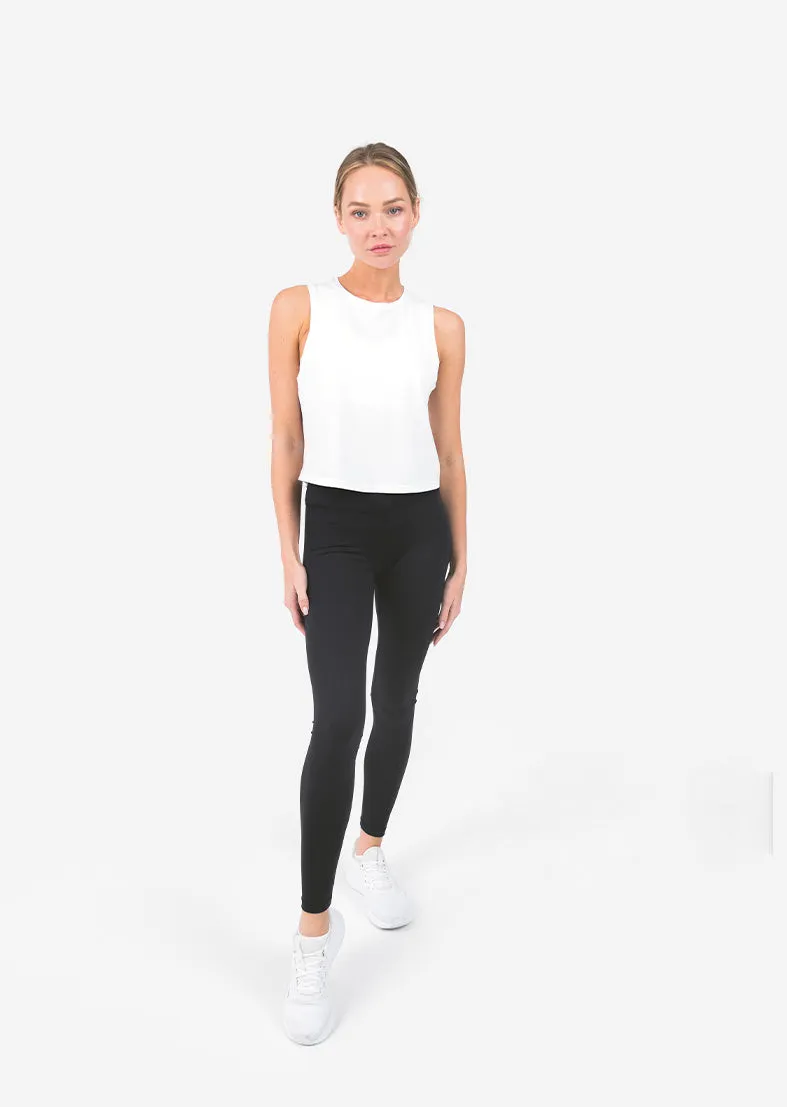 Elevate Muscle Tee White