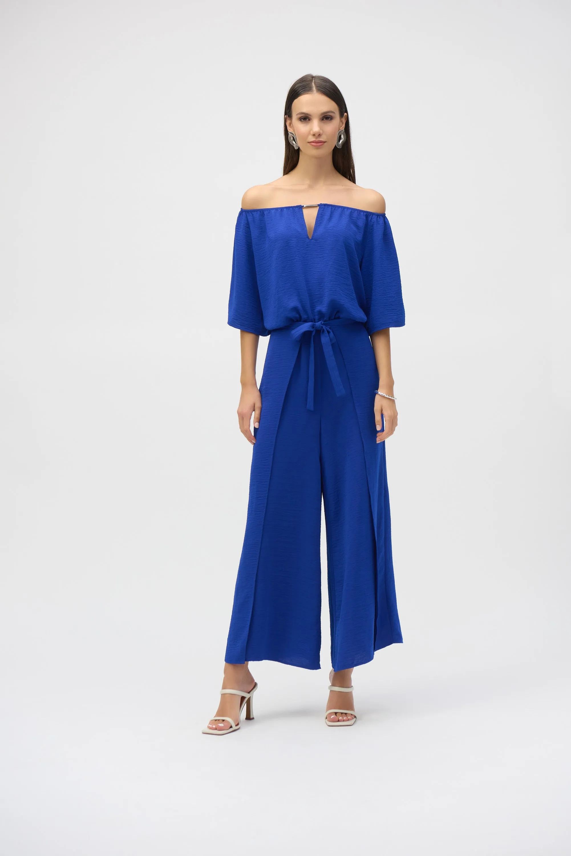 Gauze Off-Shoulder Culotte Jumpsuit