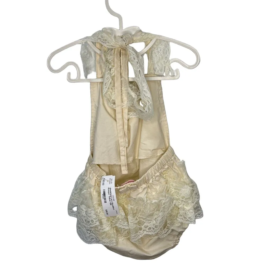 Lace Shoulders Romper