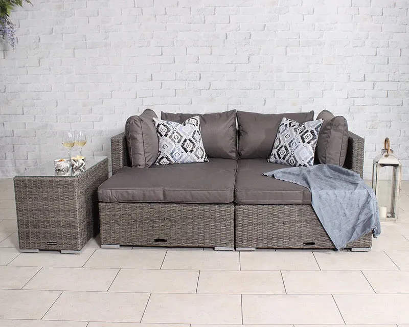 Mirage 4 Seater 5pc Multi Setting Relaxer Set- Grey