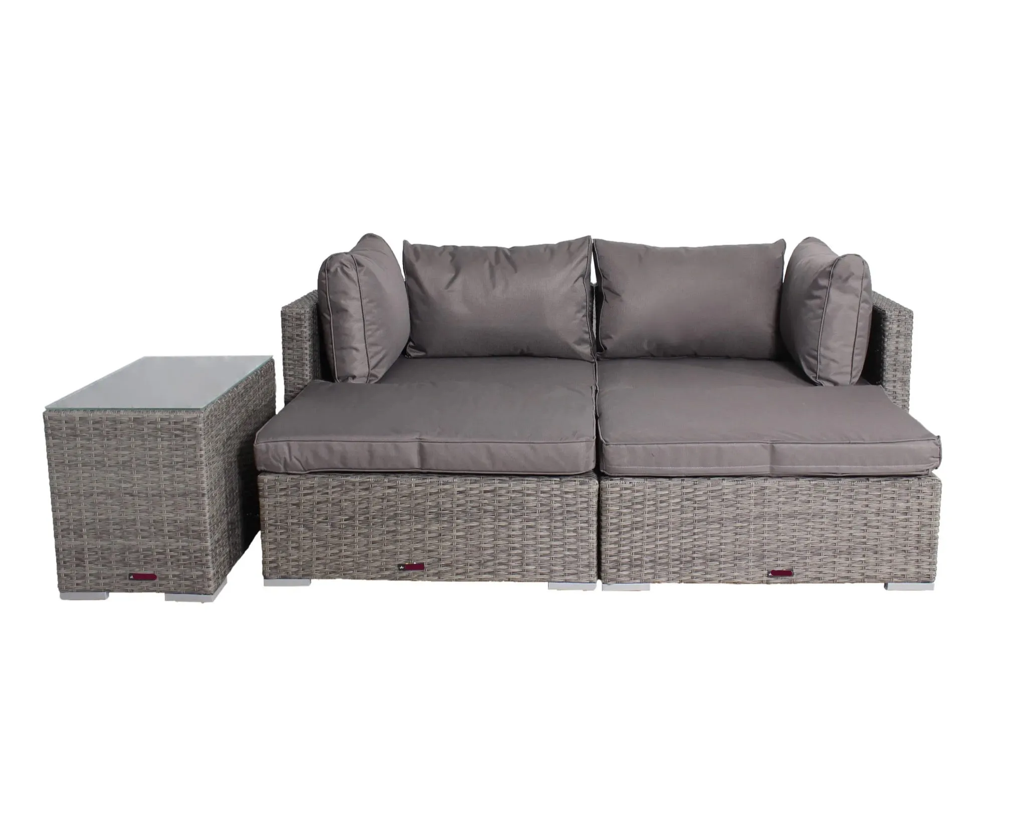 Mirage 4 Seater 5pc Multi Setting Relaxer Set- Grey