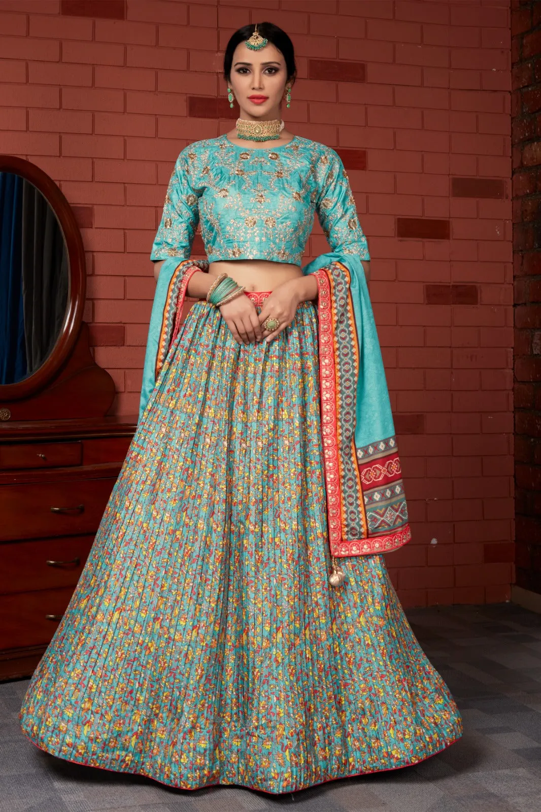 READYMADE CROP TOP LEHENGA D.NO. C1989