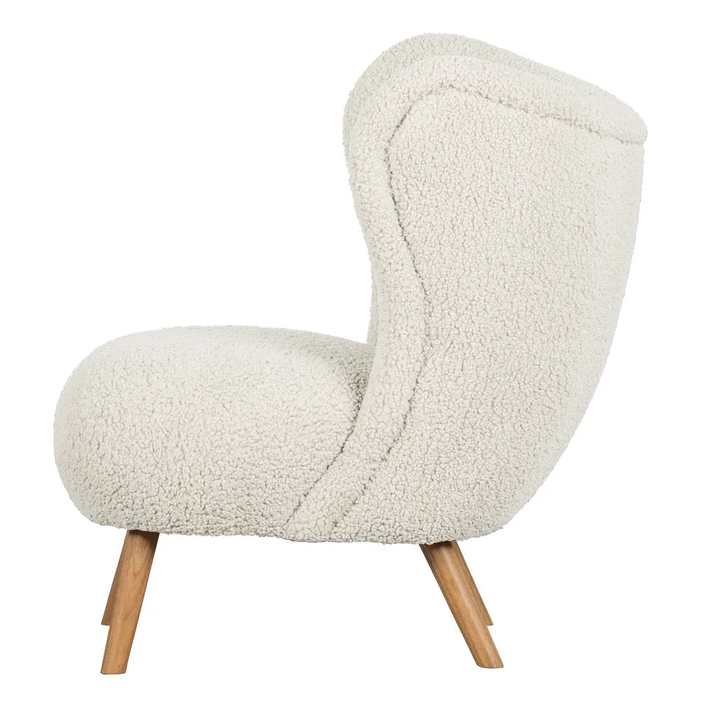 Woood Celine Armchair Teddy Off White