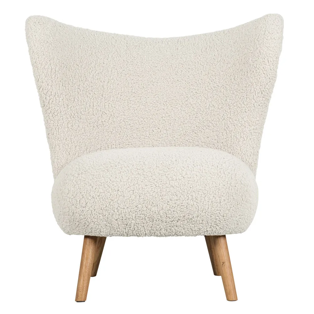 Woood Celine Armchair Teddy Off White