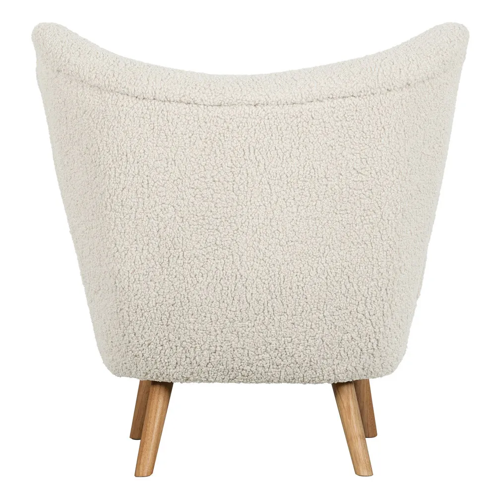 Woood Celine Armchair Teddy Off White